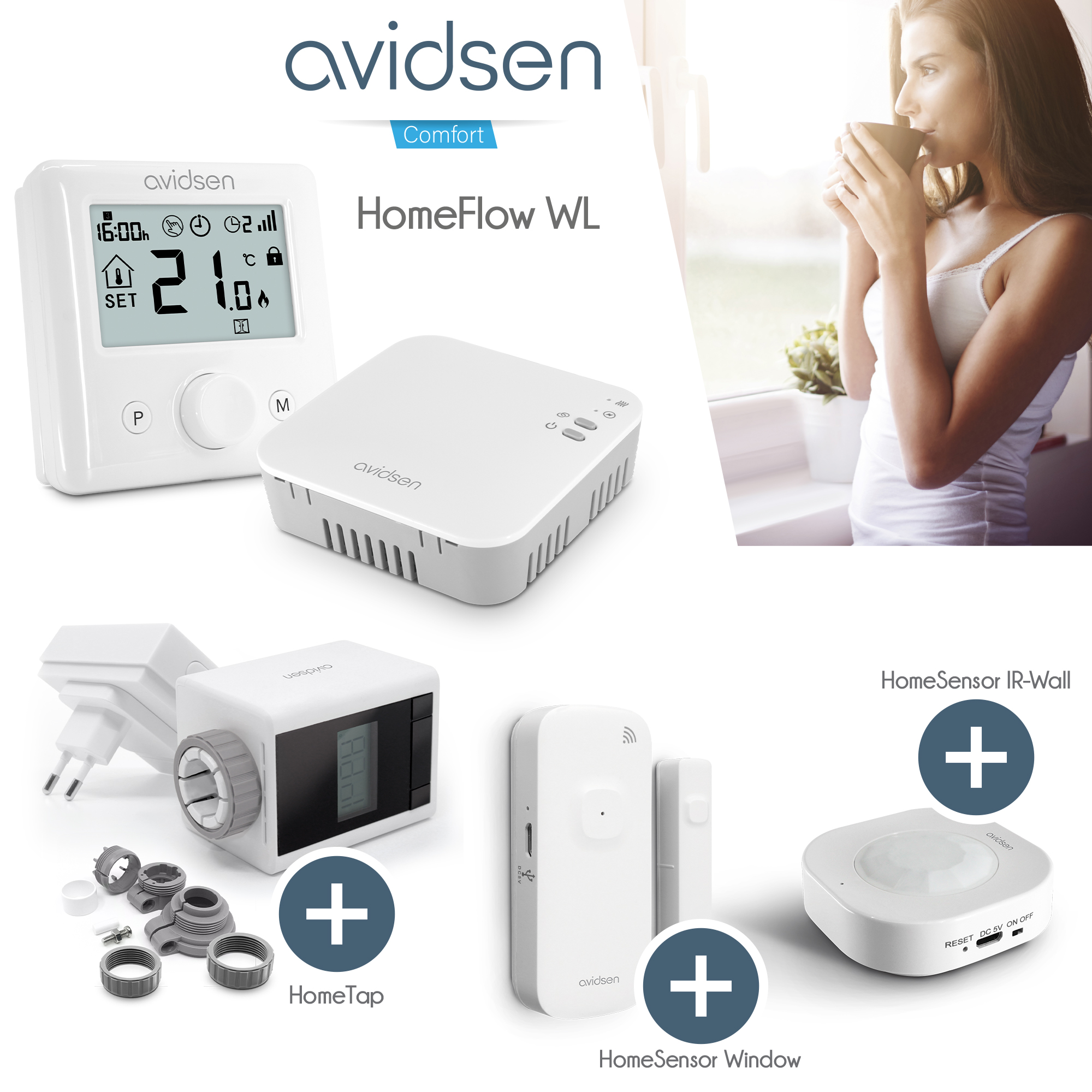 Avidsen - Home Tap - Vanne thermostatique connectée - Thermostat