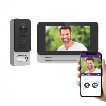 Visiophone / interphone vidéo sans fil - Sonnette sans fil avec caméra -  Visiophonie