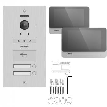 Visiophone collectif pour 2 appartements - Philips WelcomeHive Pro 2