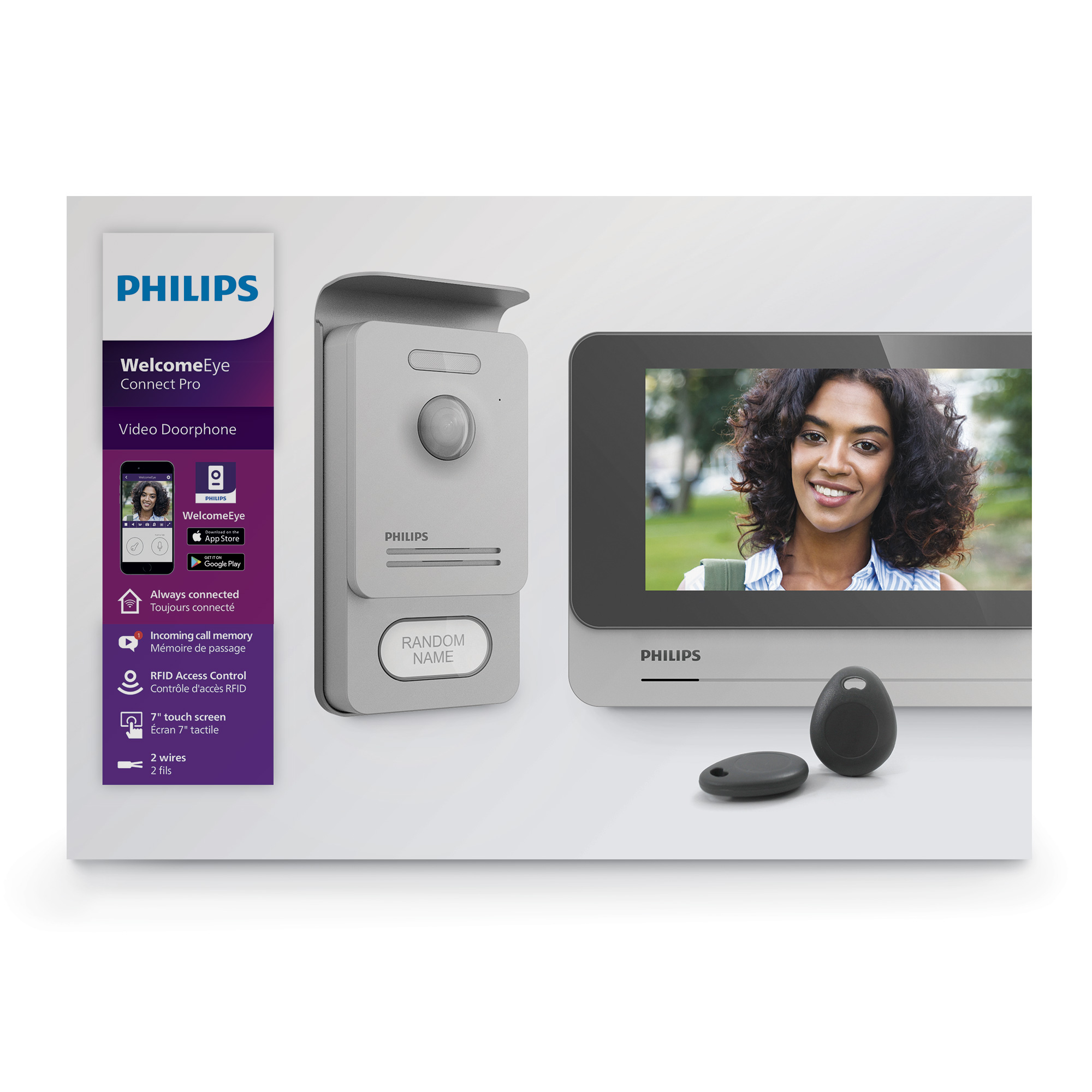 Kit WelcomeEye Link 531034 Interphone Connecté PHILIPS
