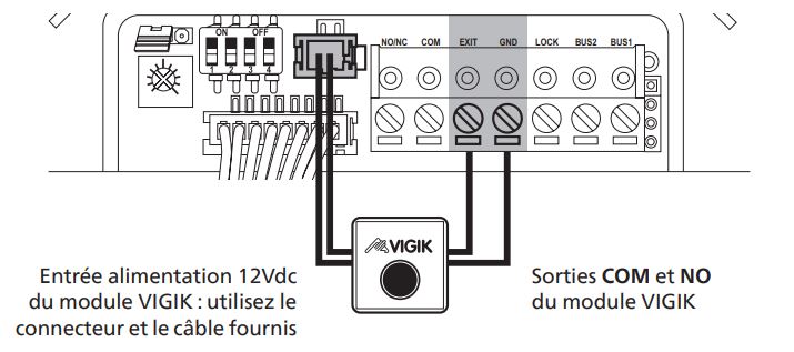 Raccordement boitier Vigik